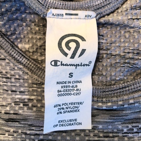 Champion Exercise Work Out Athleisure T-Shirt Top - Picture 5 of 8